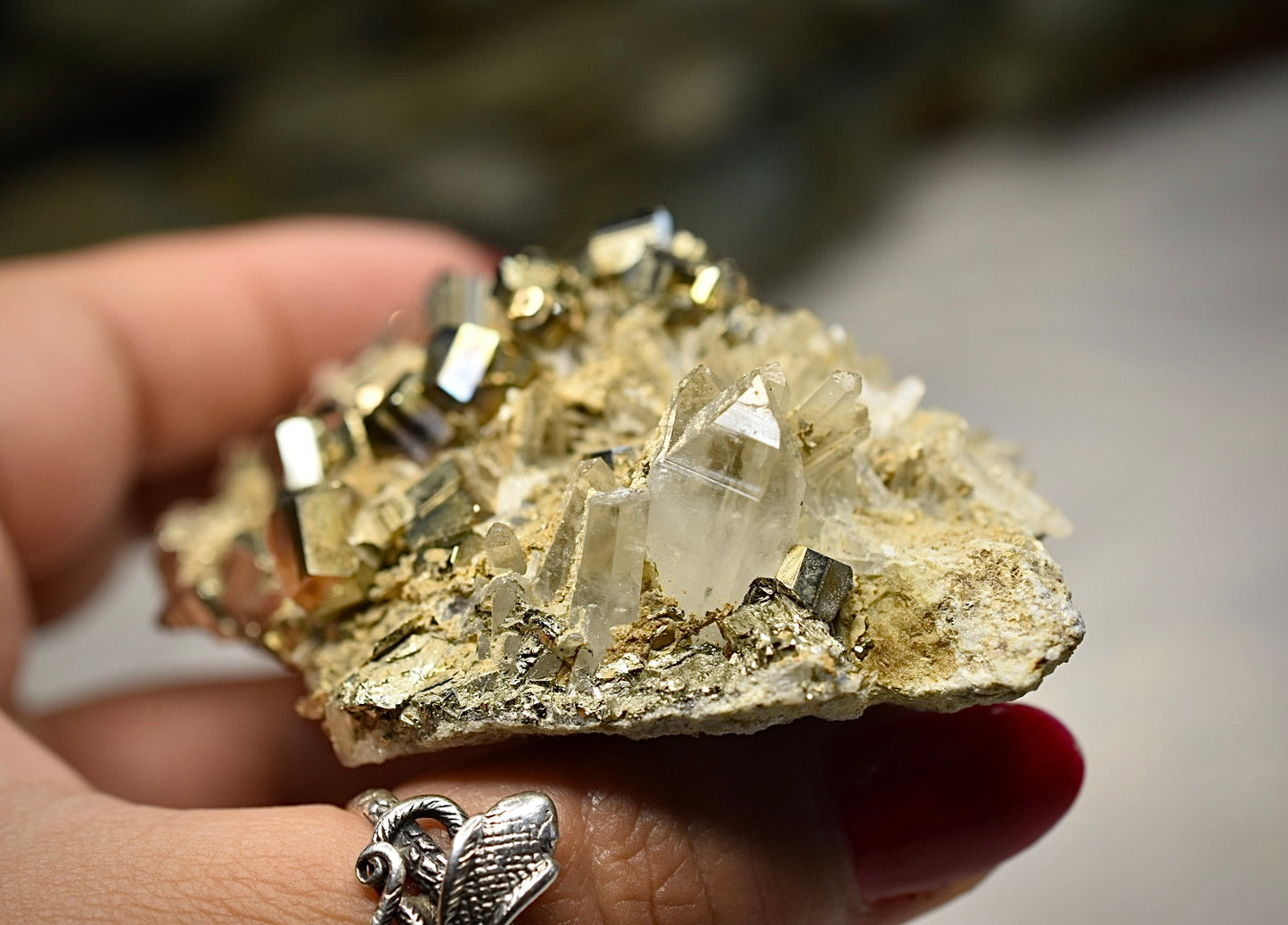 Pyrite & Quartz Specimen