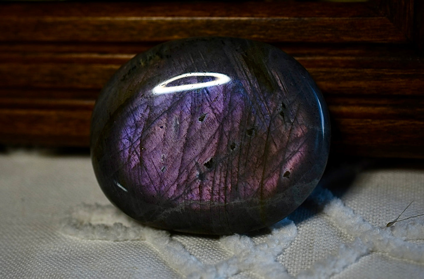 Purple Labradorite • Palm Stone