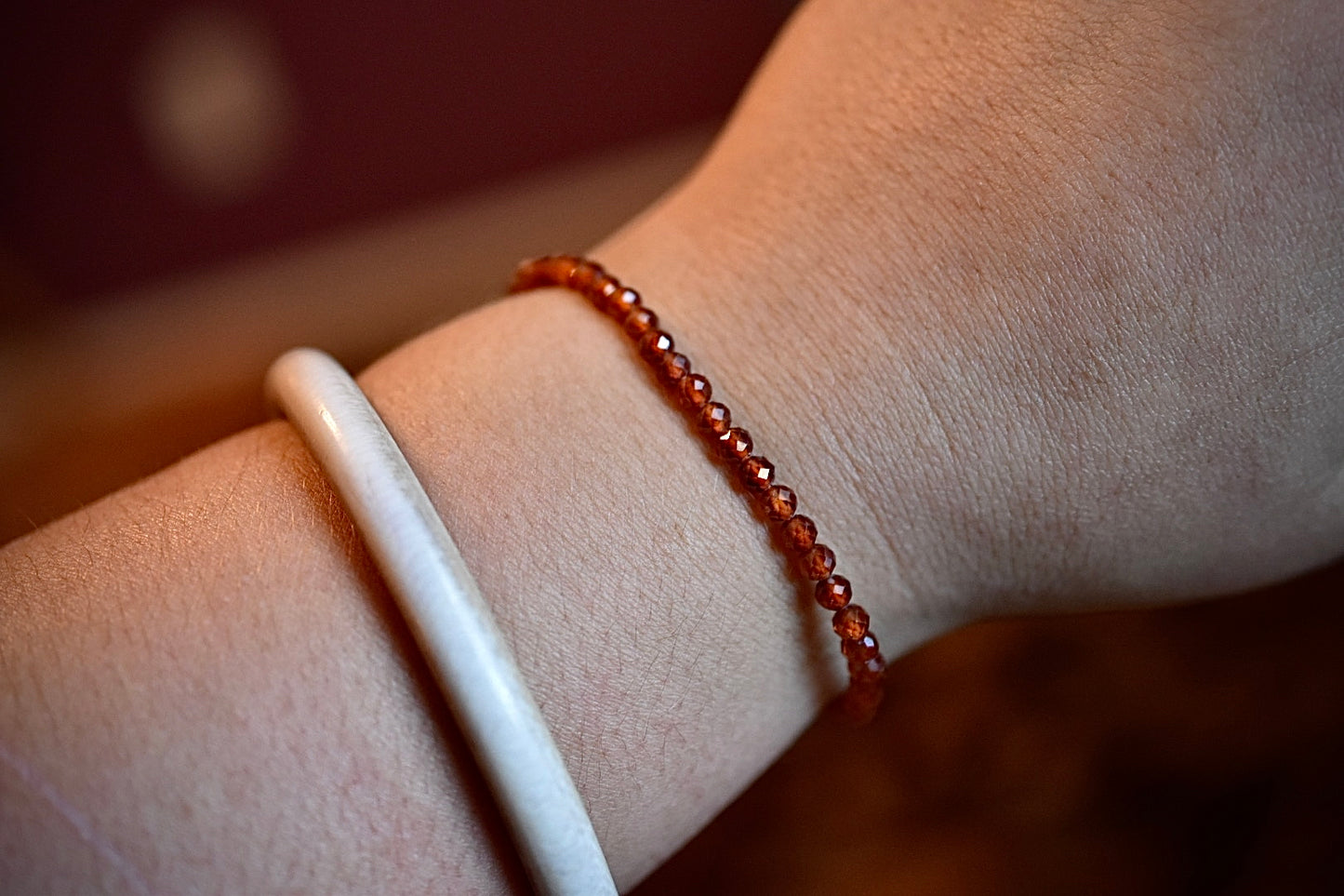 Faceted Garnet Bracelet