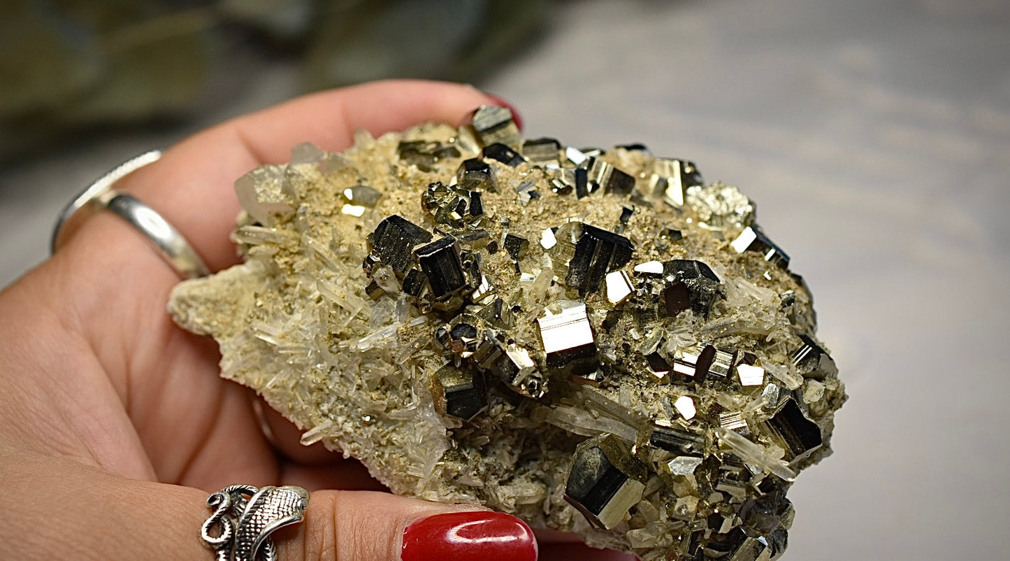 Pyrite & Quartz Specimen