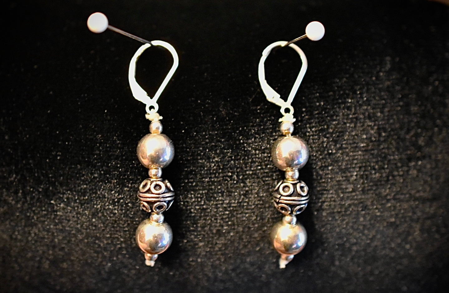 Sterling Silver Bead Earrings