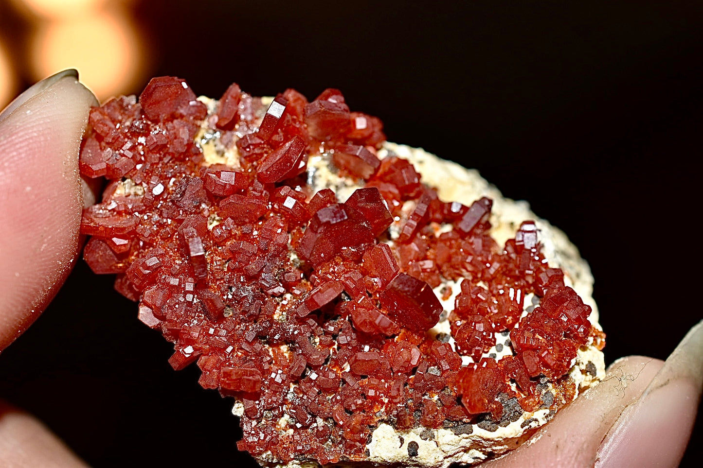 Vanadinite with Barite Specimen (8)