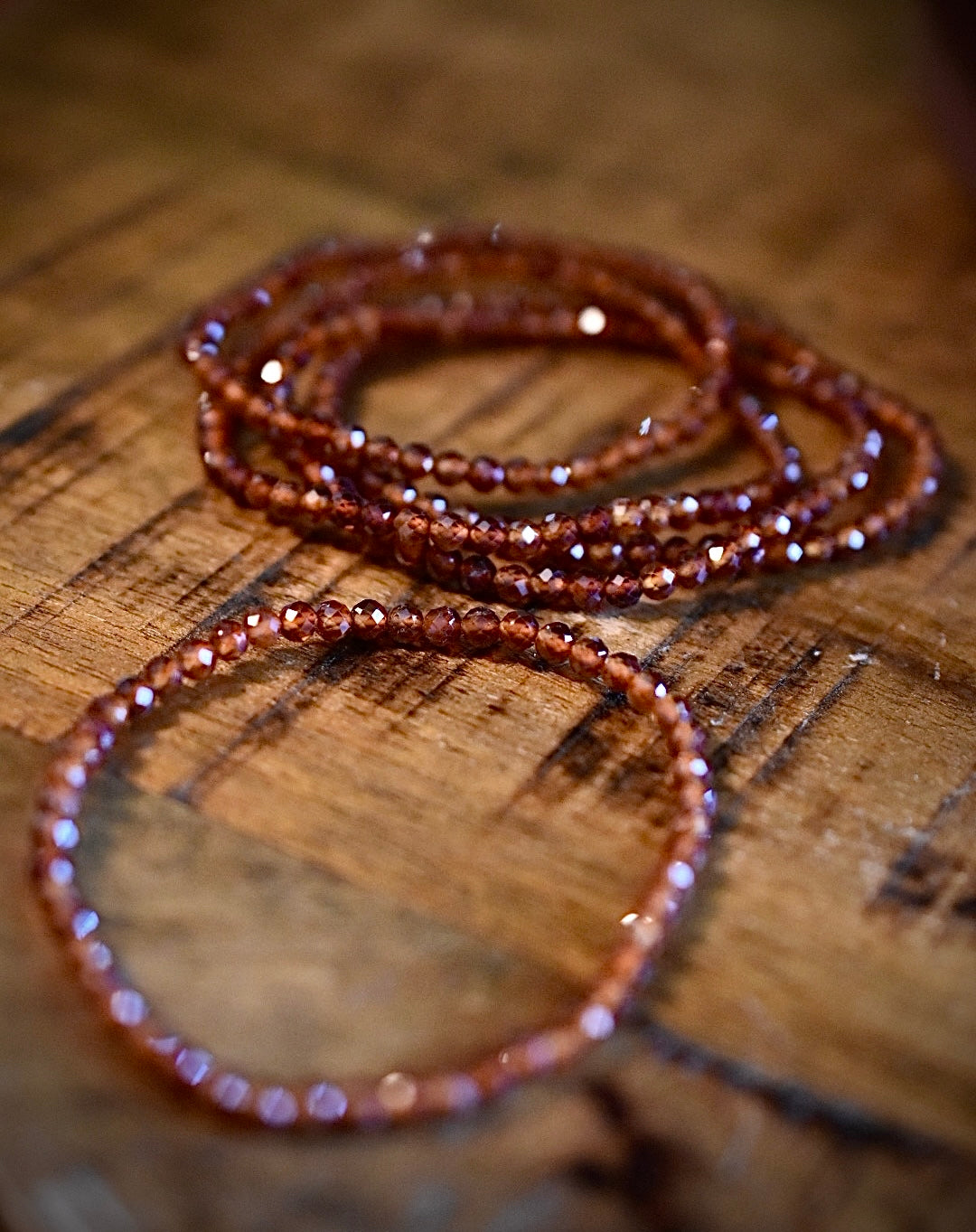 Faceted Garnet Bracelet