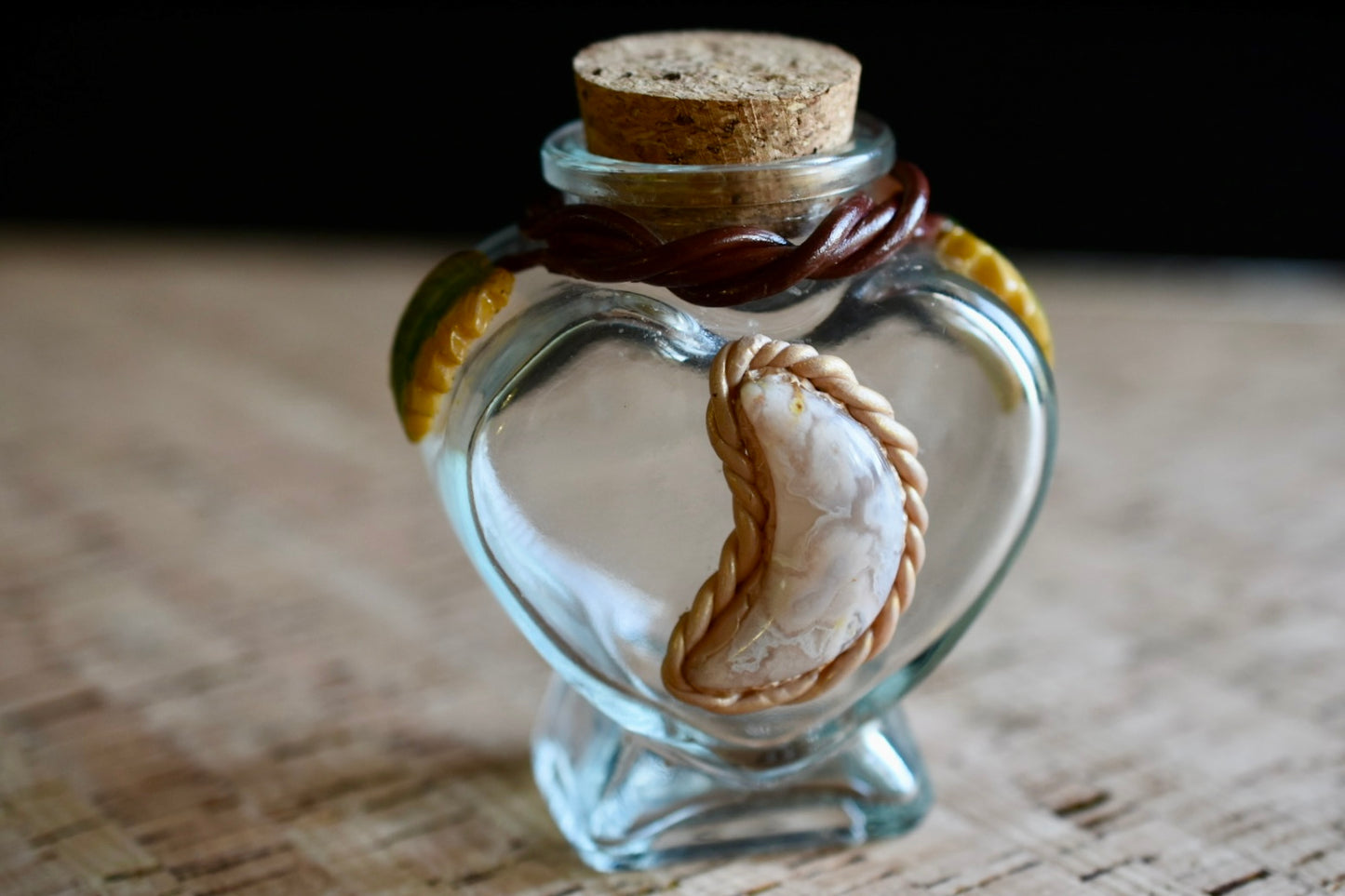 Flower Agate Potion Bottle