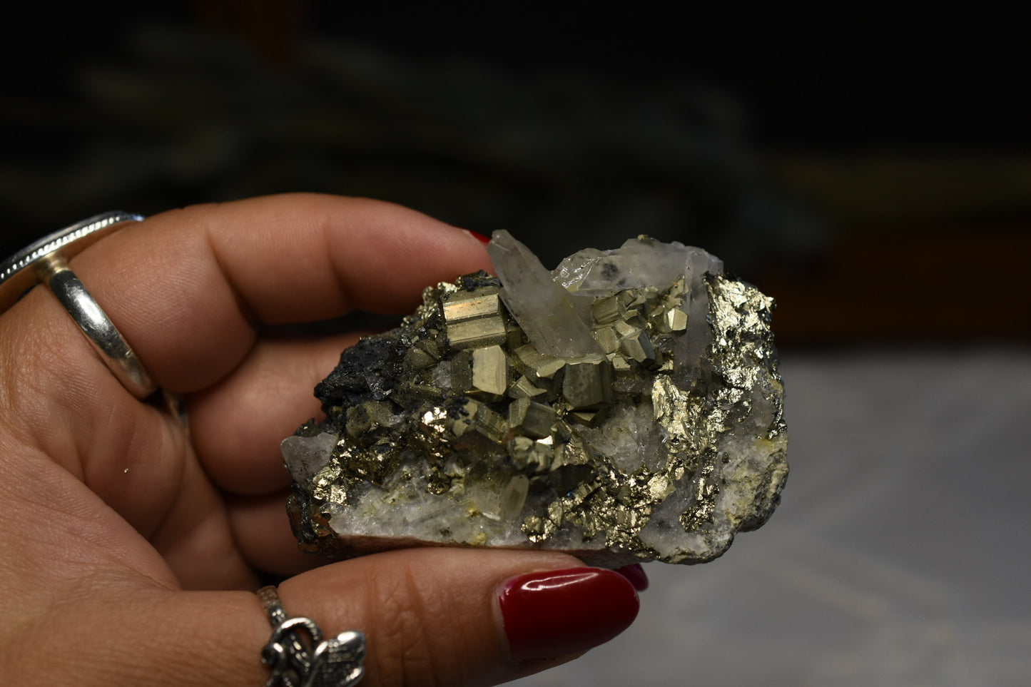 Pyrite & Quartz Specimen