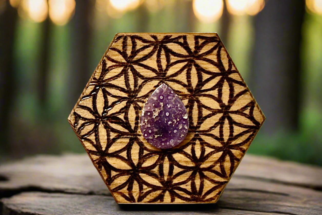 Handmade Flower Of Life Trinket Box