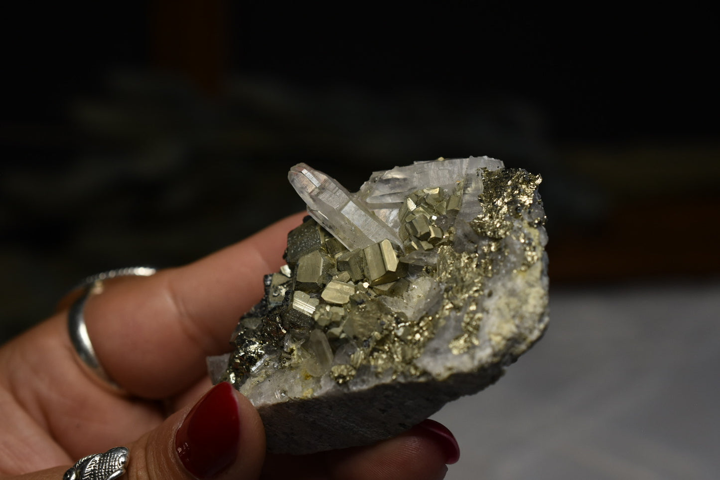Pyrite & Quartz Specimen