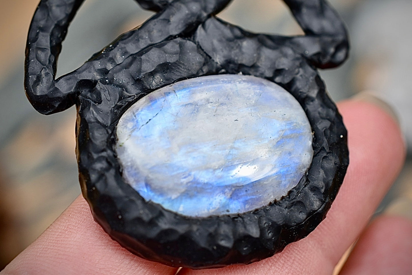 Power of Three Moonstone Pendant