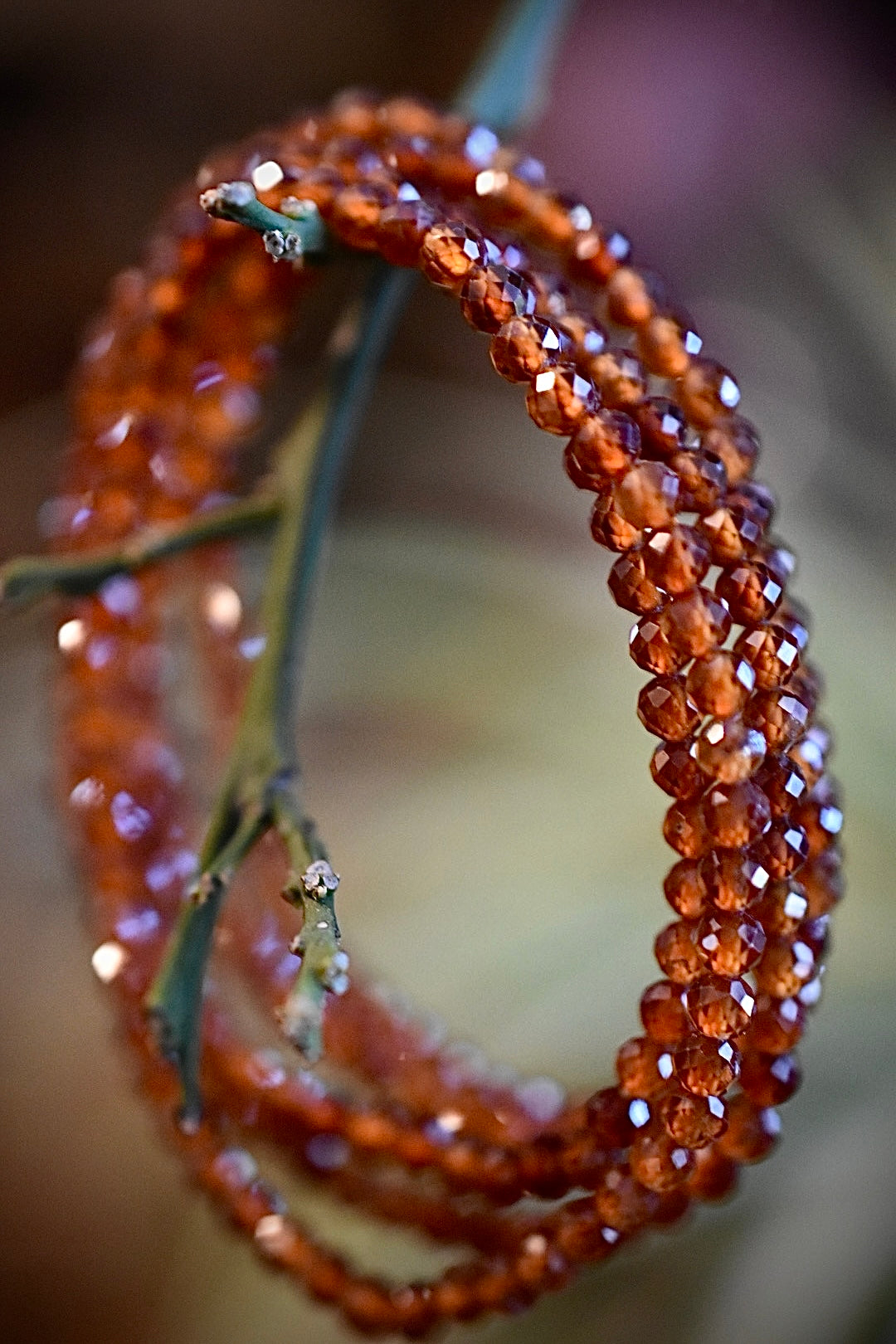 Faceted Garnet Bracelet
