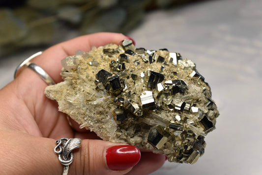 Pyrite & Quartz Specimen