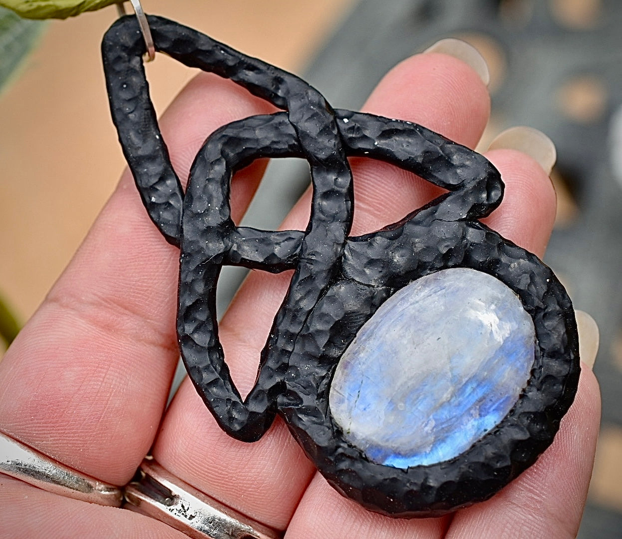 Power of Three Moonstone Pendant