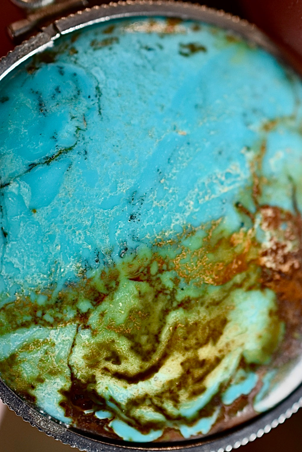 Natural Turquoise Pendant • Vintage