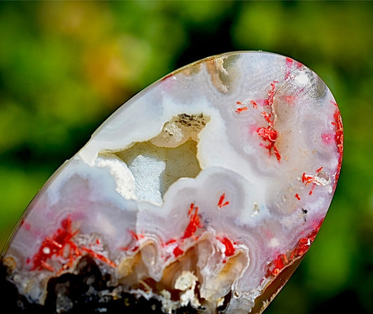 Red Plume Moss Agate