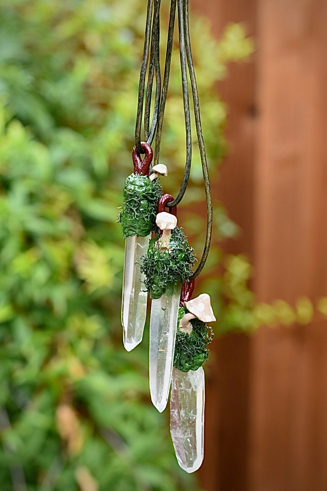 Lemurian Quartz Earth Necklace