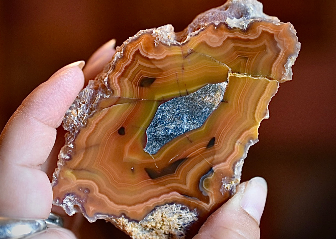 Orange Laguna Agate • Parallax Effect