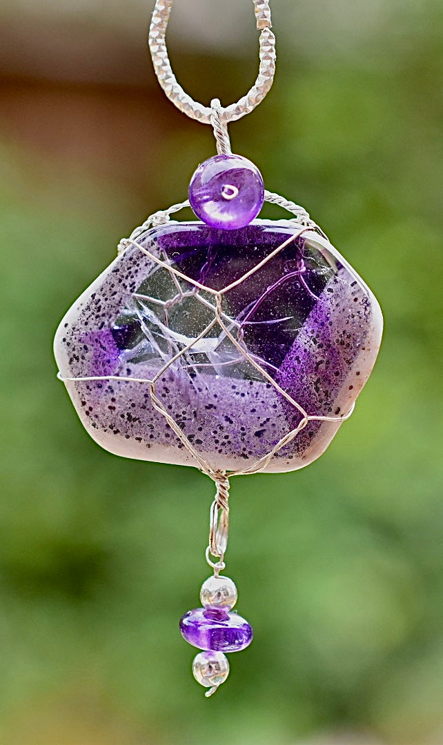 Trapiche Amethyst Pendant