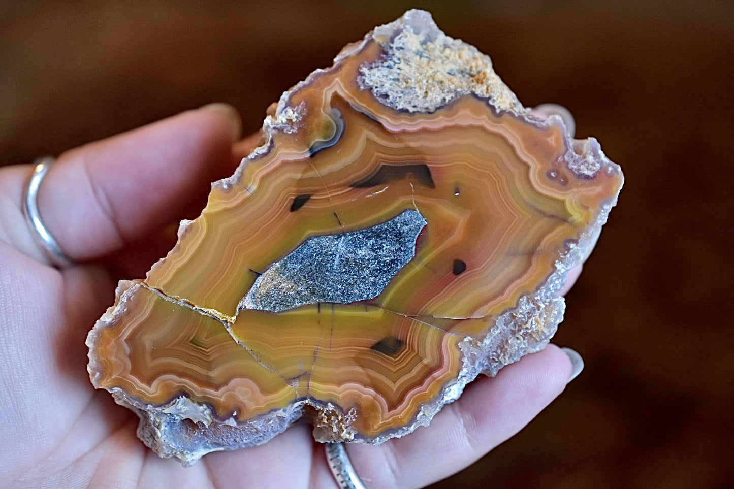 Orange Laguna Agate • Parallax Effect