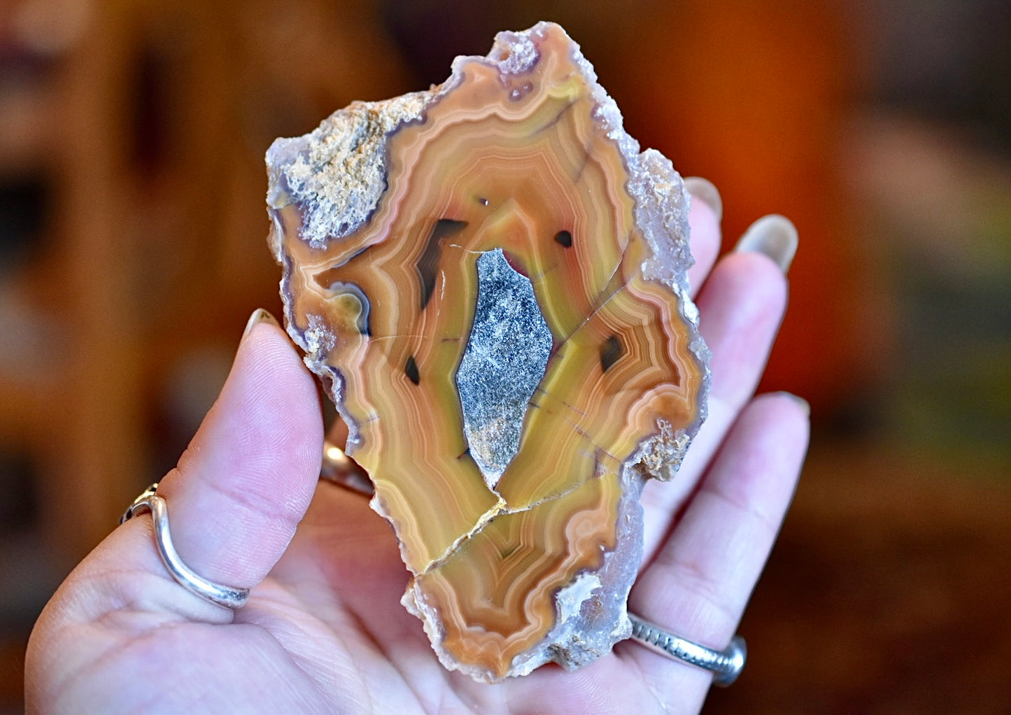 Orange Laguna Agate • Parallax Effect