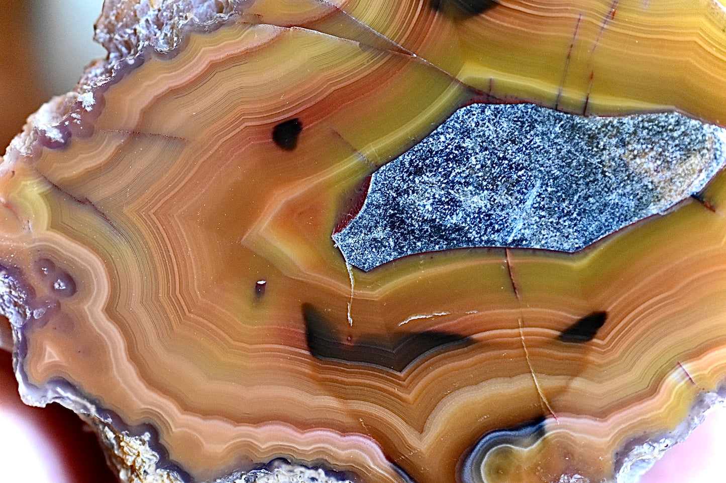 Orange Laguna Agate • Parallax Effect