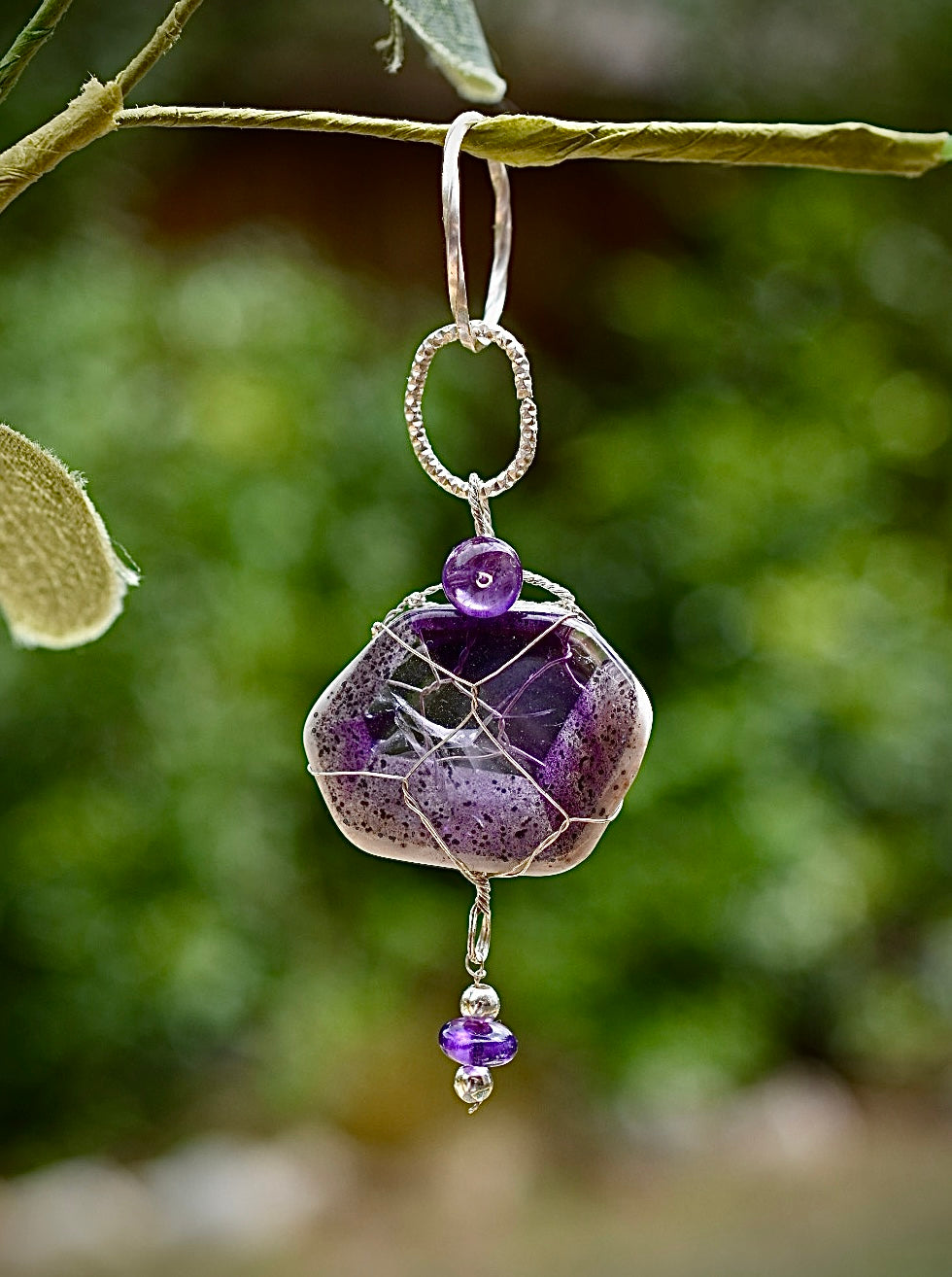 Trapiche Amethyst Pendant