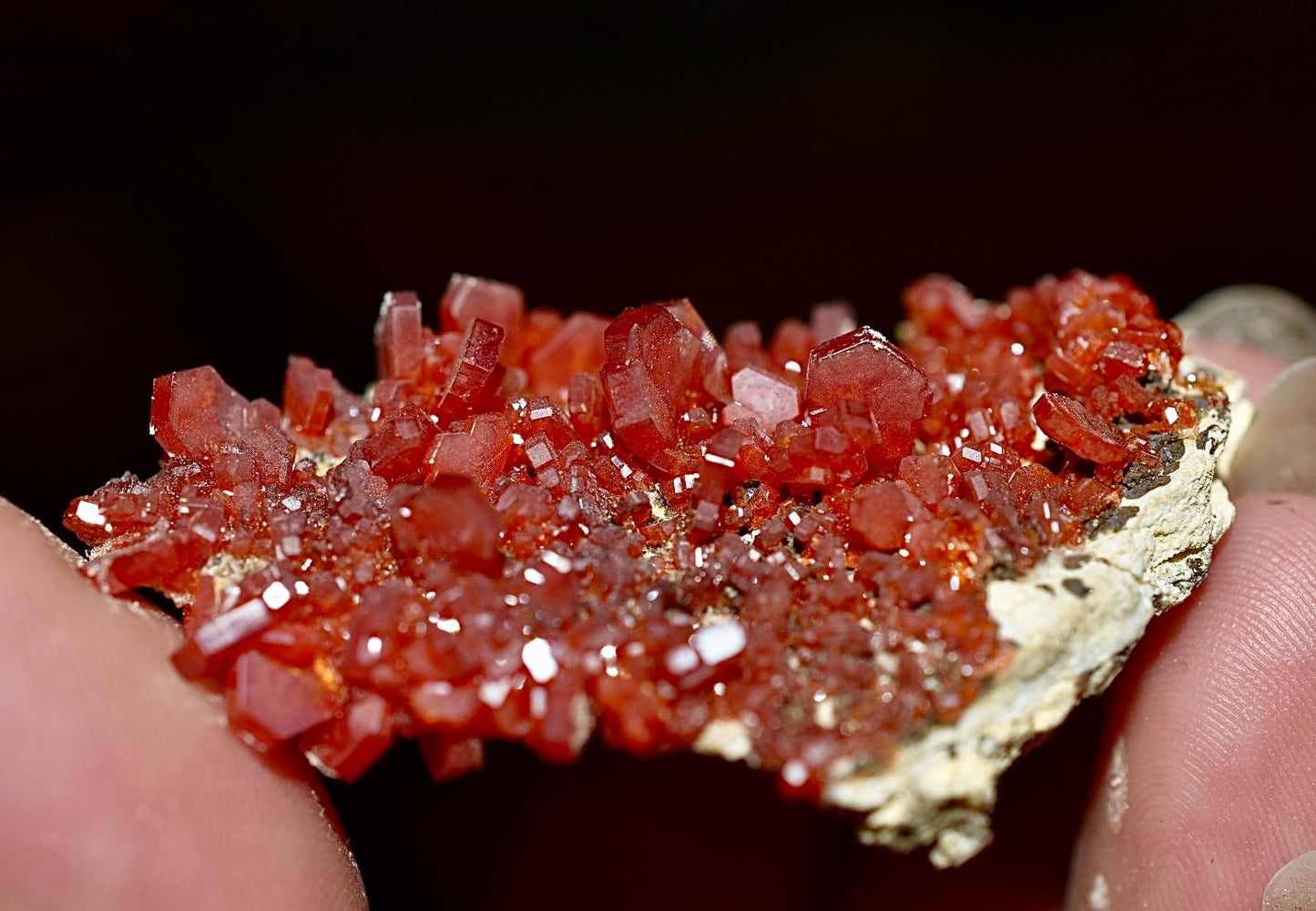 Vanadinite with Barite Specimen (8)