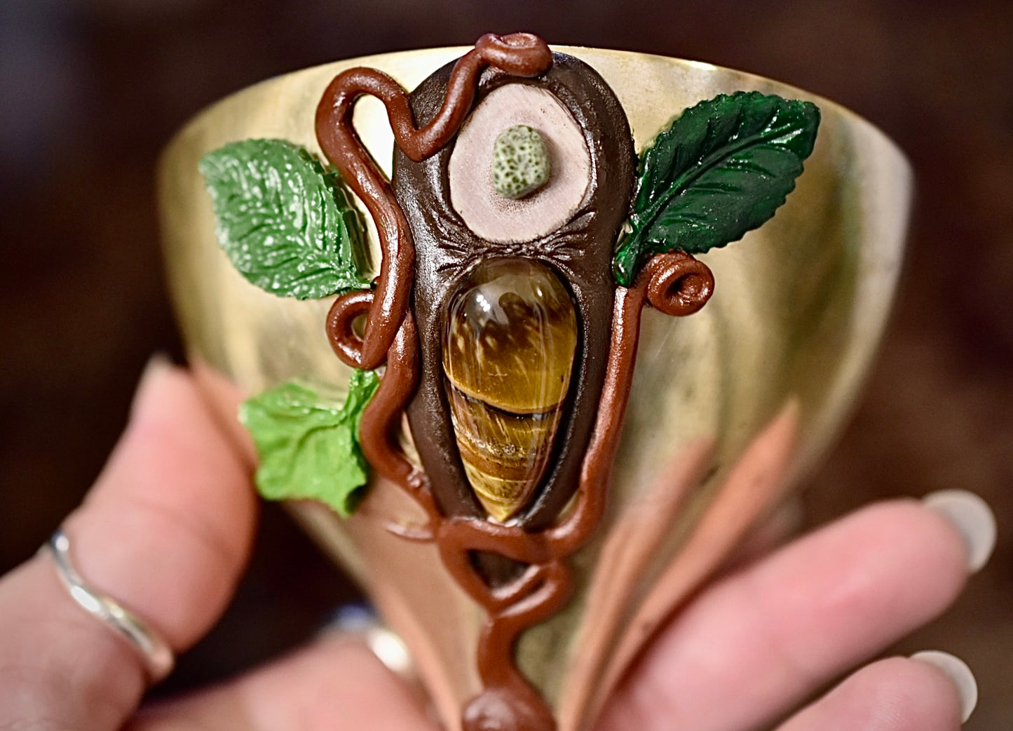 Earthen Journey Crystal Chalice • Rare Gem
