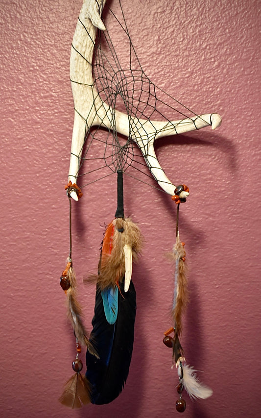 Handcrafted Antler Dream Catcher