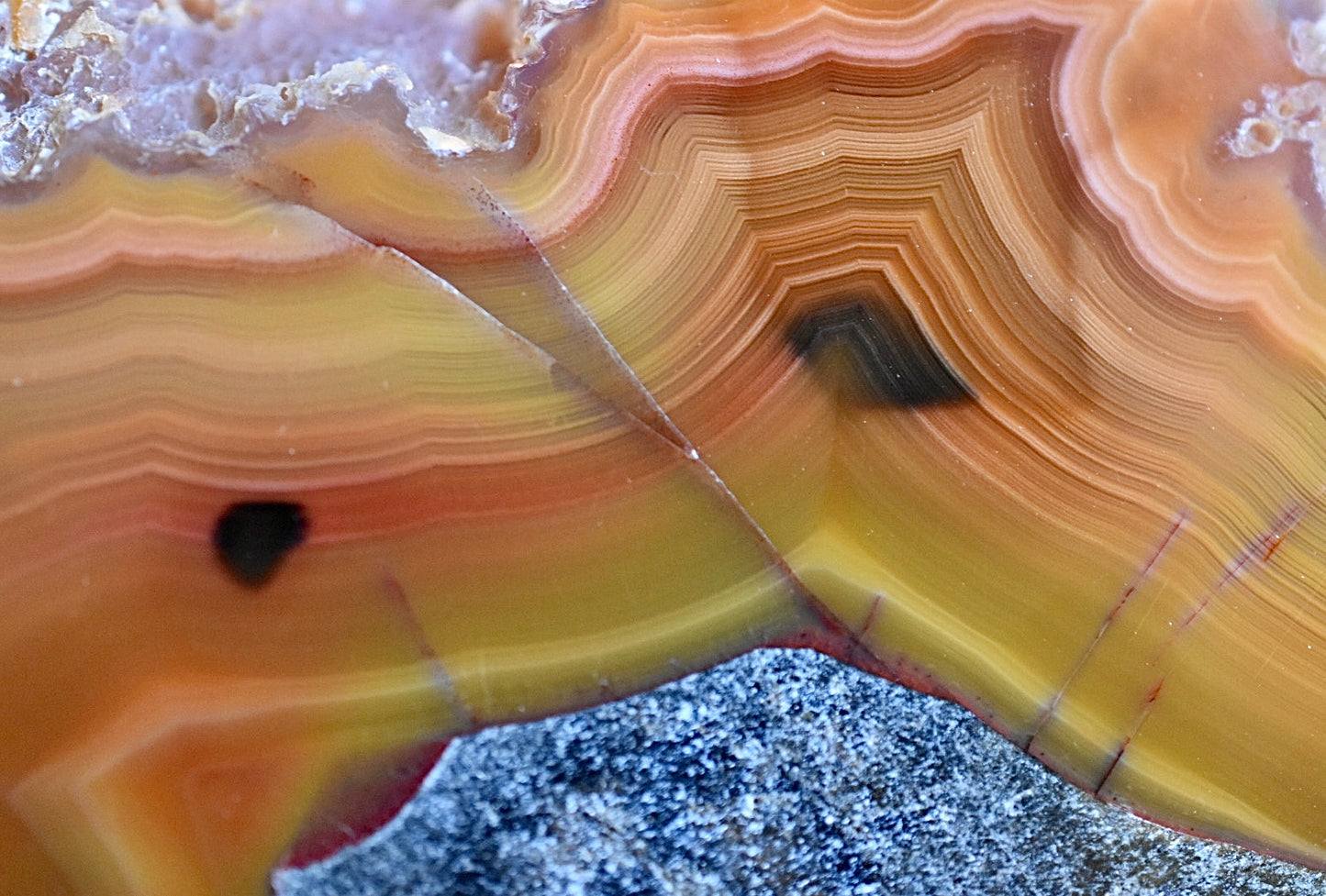 Orange Laguna Agate • Parallax Effect