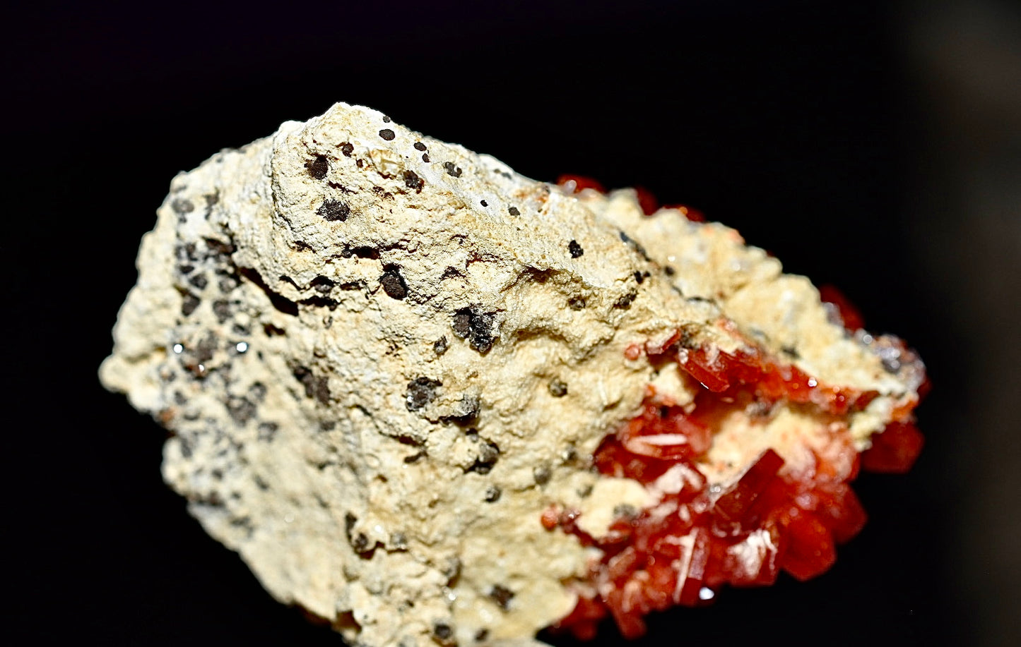 Vanadinite with Barite Specimen (8)