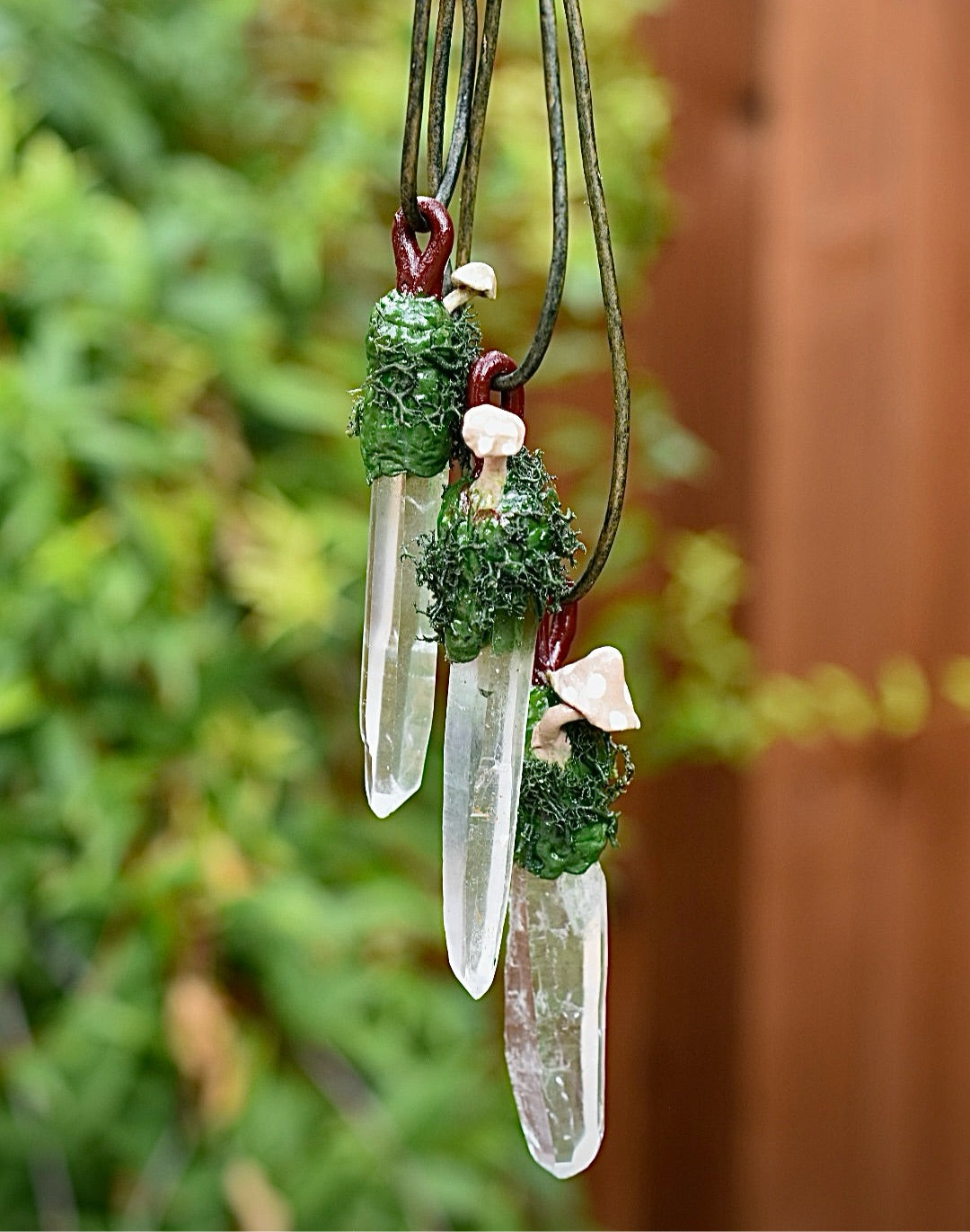 Lemurian Quartz Earth Necklace