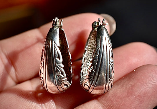 Sterling Silver Earrings • Vintage