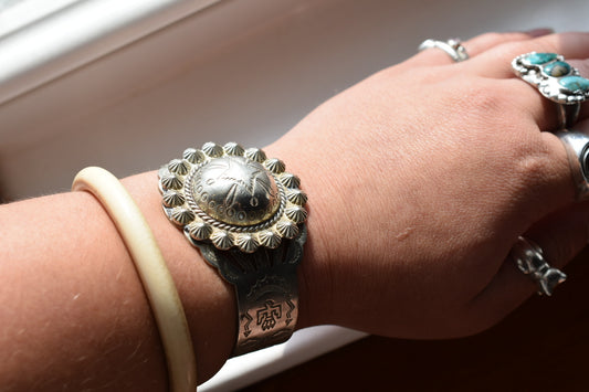 Navajo Style Cuff Bracelet • Vintage