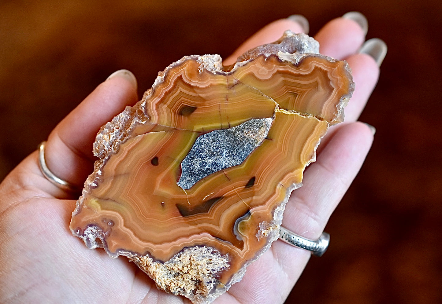 Orange Laguna Agate • Parallax Effect