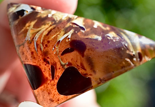 Dark Indonesian Amber Pocket Stone