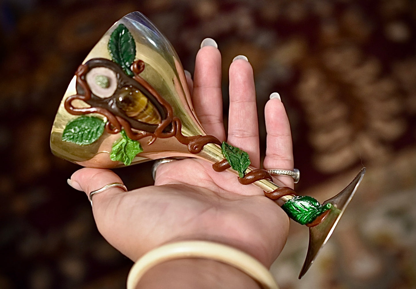 Earthen Journey Crystal Chalice • Rare Gem