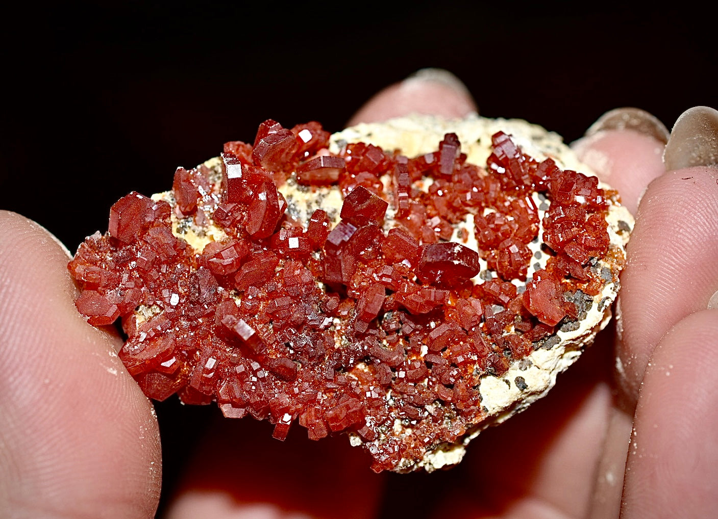Vanadinite with Barite Specimen (8)