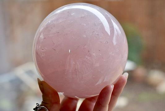 Rose Quartz Sphere • 4 lbs