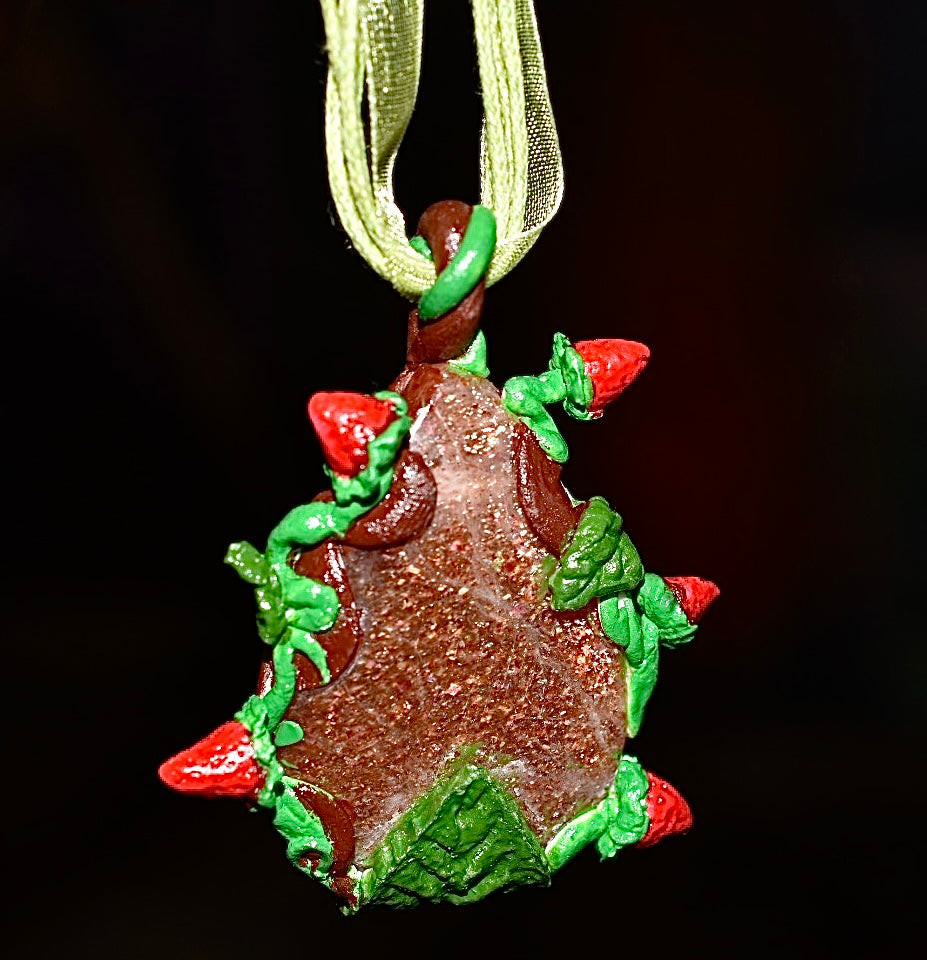 Strawberry Sunstone Necklace